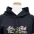 Dior Cotton 100% Flower Logo Embroidery Hoodie Black XS — view 2