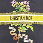 Dior Cotton 100% Flower Logo Embroidery Hoodie Black XS — view 5