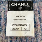 Chanel Mohair Coco Button Long Sleeve Knit Cardigan Multicolor 42 — view 6
