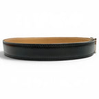 Hermes Vintage Leather Silver Martin Margiela Era Logo Belt Black Brown 65 — view 5