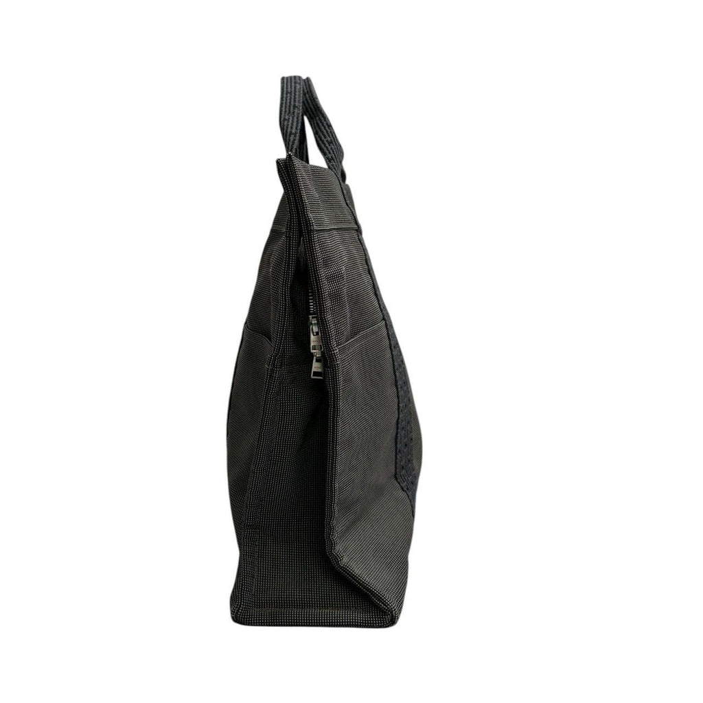Hermes Her Line Gray Dark Canvas Handbag — view 6
