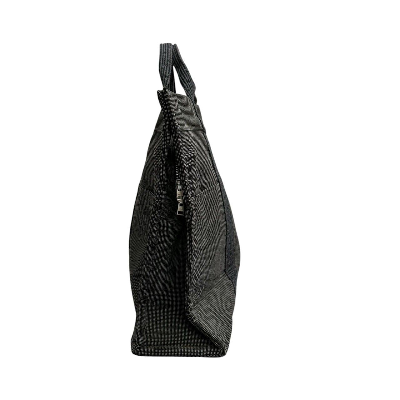 Hermes Her Line Gray Dark Canvas Handbag — view 6
