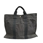 Hermes Her Line Gray Dark Canvas Handbag — view 2