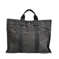 Hermes Her Line Gray Dark Canvas Handbag