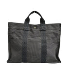 Hermes Her Line Gray Dark Canvas Handbag