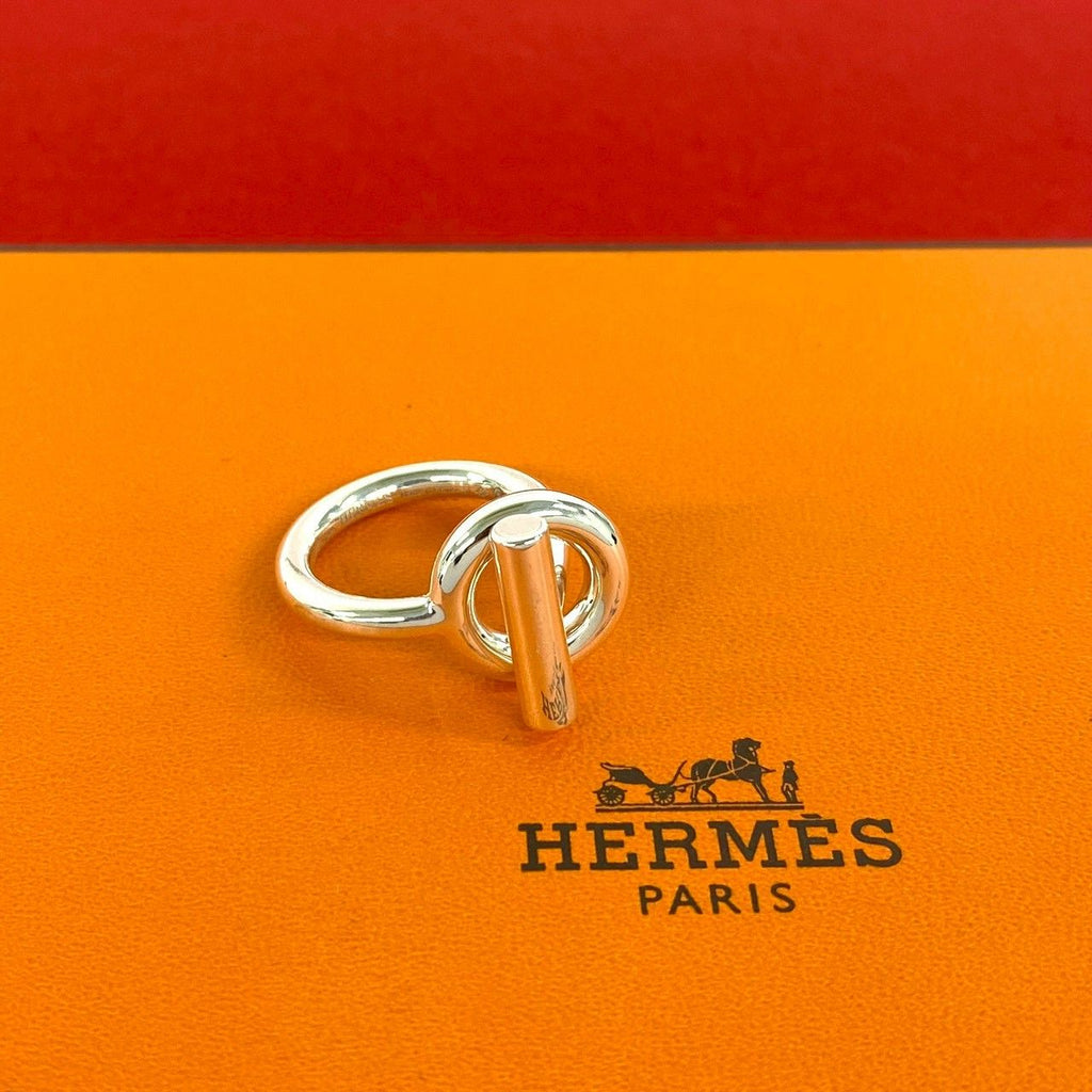 Hermes Echappee Ring 925 Sterling Silver