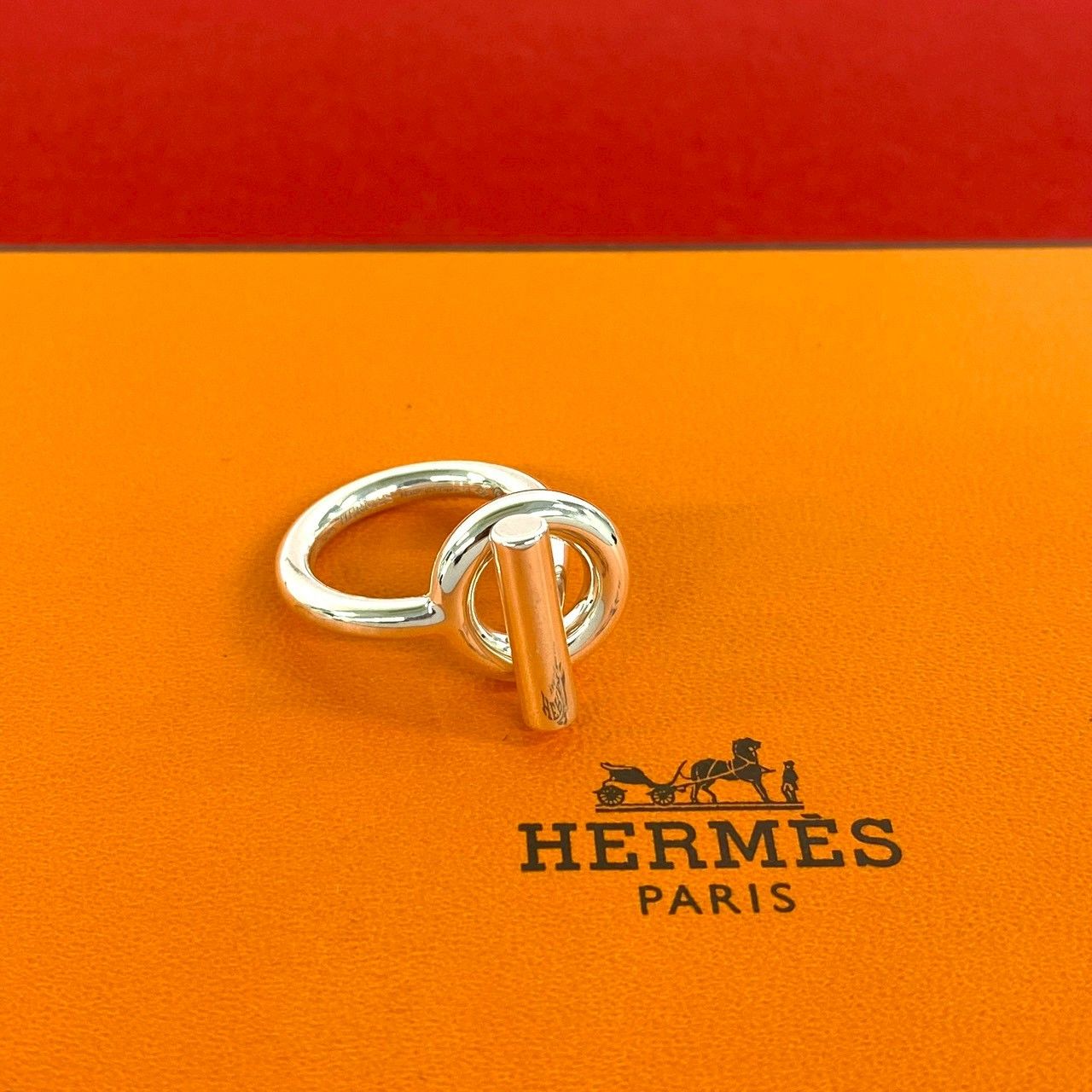 Hermes Echappee Ring 925 Sterling Silver