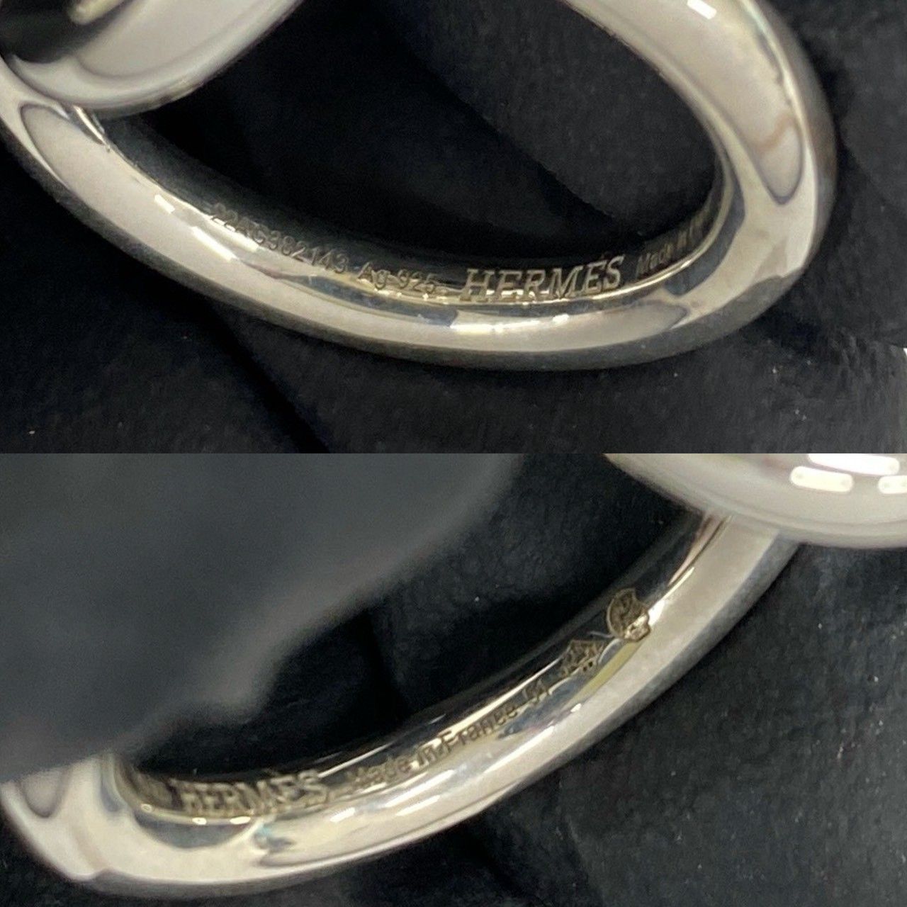 Hermes Echappee Ring 925 Sterling Silver