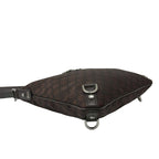 Gucci Abbey GG Nylon Leather Shoulder Bag Pochette Crossbody Cross Brown — view 7