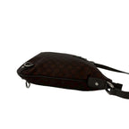 Gucci Abbey GG Nylon Leather Shoulder Bag Pochette Crossbody Cross Brown — view 6