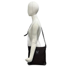 Gucci Abbey GG Nylon Leather Shoulder Bag Pochette Crossbody Cross Brown — view 2