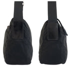 Prada Tessuto Black Silver Nylon Shoulder Bag Pochette — view 8
