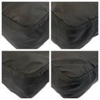 Prada Tessuto Black Silver Nylon Shoulder Bag Pochette — view 4