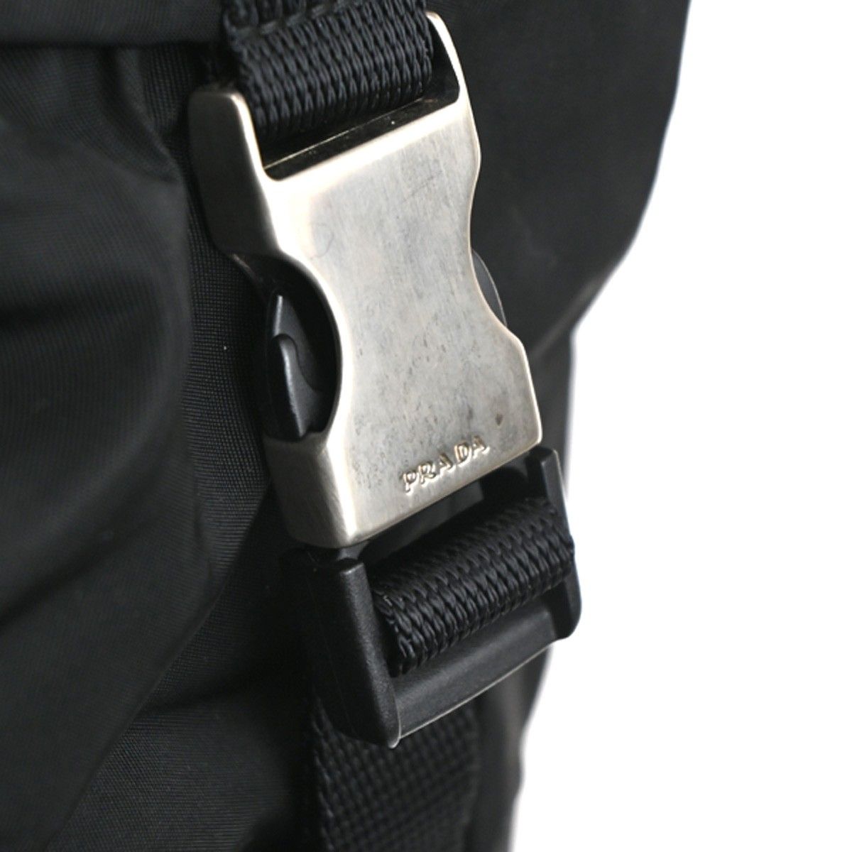 Prada Tessuto Nylon Backpack Silver — view 9