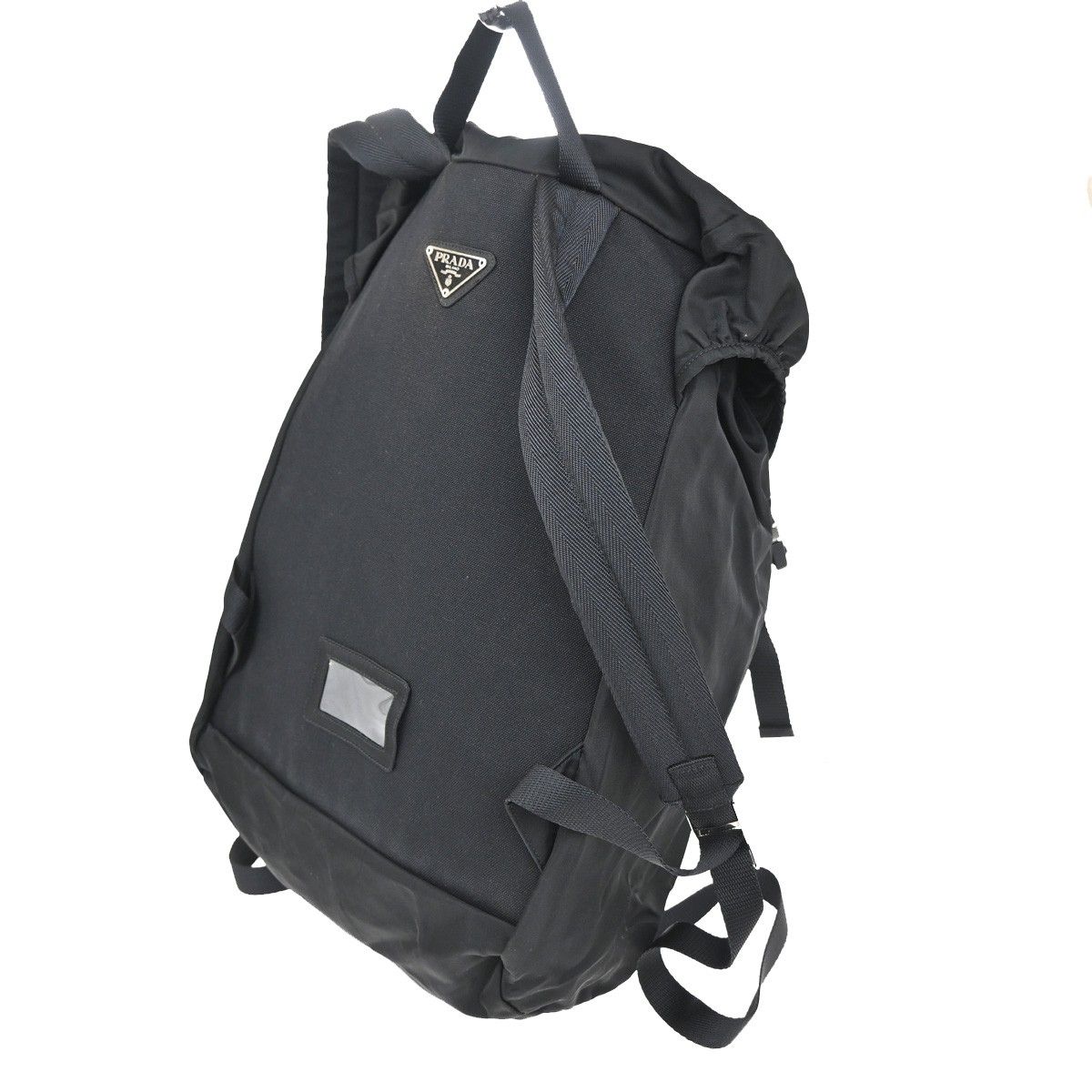 Prada Tessuto Nylon Backpack Silver — view 4