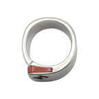 Hermes Candy Ring Vintage 925 Sterling Silver Orange 49 Out of Print — view 7