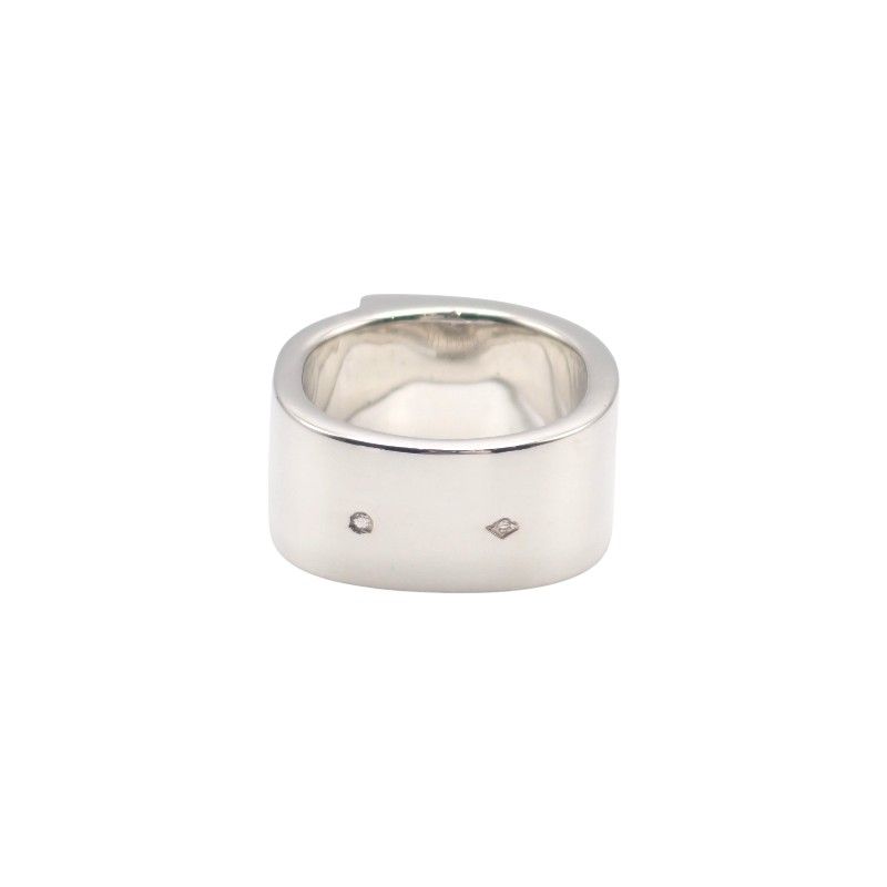 Hermes Candy Ring Vintage 925 Sterling Silver Orange 49 Out of Print — view 5