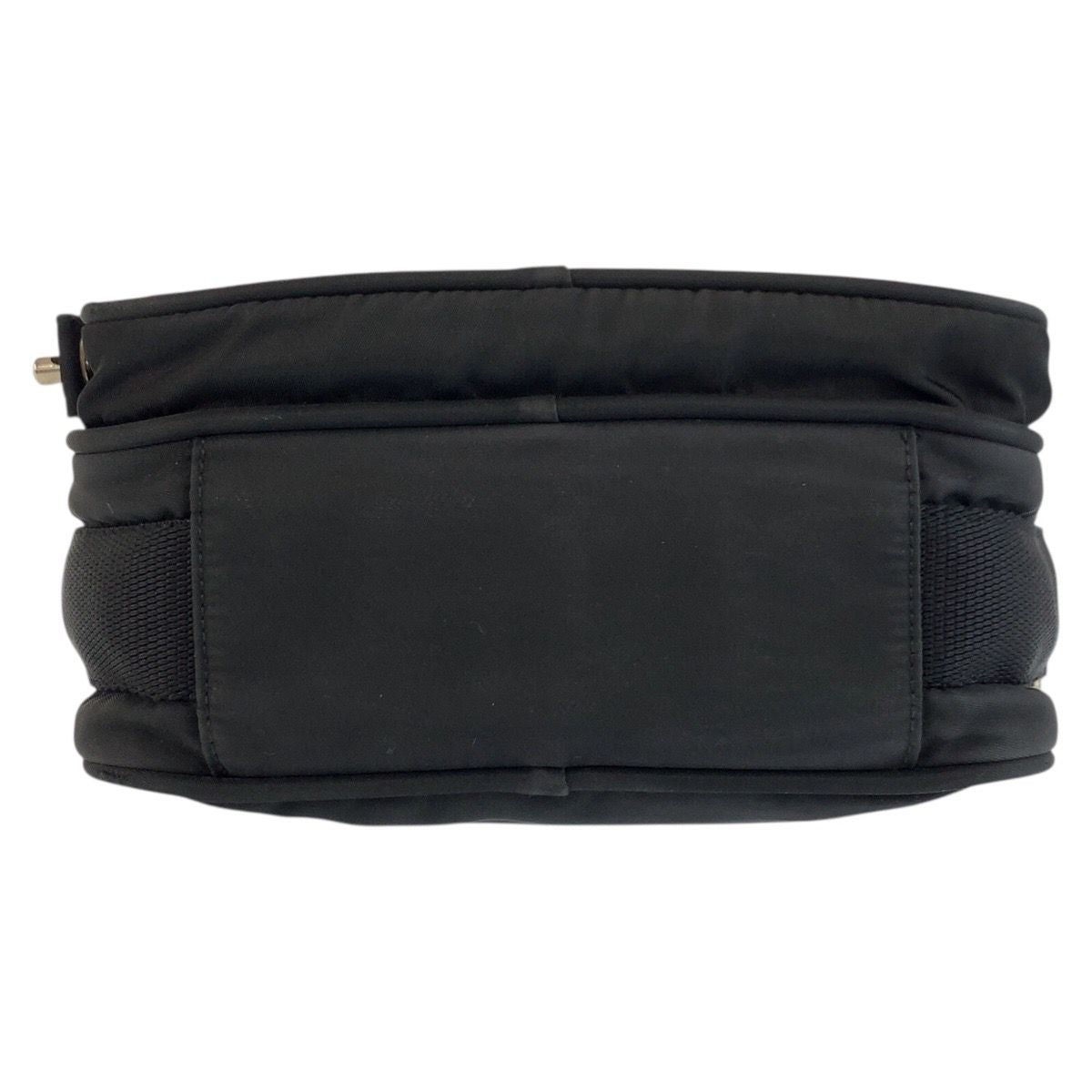 Prada Tessuto Black Silver Nylon Shoulder Bag Pochette — view 9
