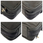 Prada Tessuto Black Silver Nylon Shoulder Bag Pochette — view 4