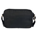 Prada Tessuto Black Silver Nylon Shoulder Bag Pochette — view 2