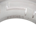 Hermes Move Ash Ring No Sterling Silver Black Enamel Vintage Out of Print — view 7