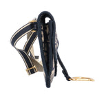 Dior Saddle Slim Pouch Oblique Shoulder Bag Canvas Navy — view 4