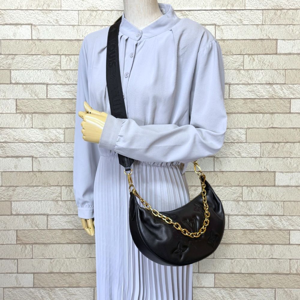 Louis Vuitton Oversome Bubble Glam Shoulder Bag Black — view 2