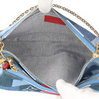 Louis Vuitton Multi Pochette Accessoire Monogram Denim Shoulder Bag Blue — view 7