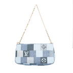 Louis Vuitton Multi Pochette Accessoire Monogram Denim Shoulder Bag Blue — view 3