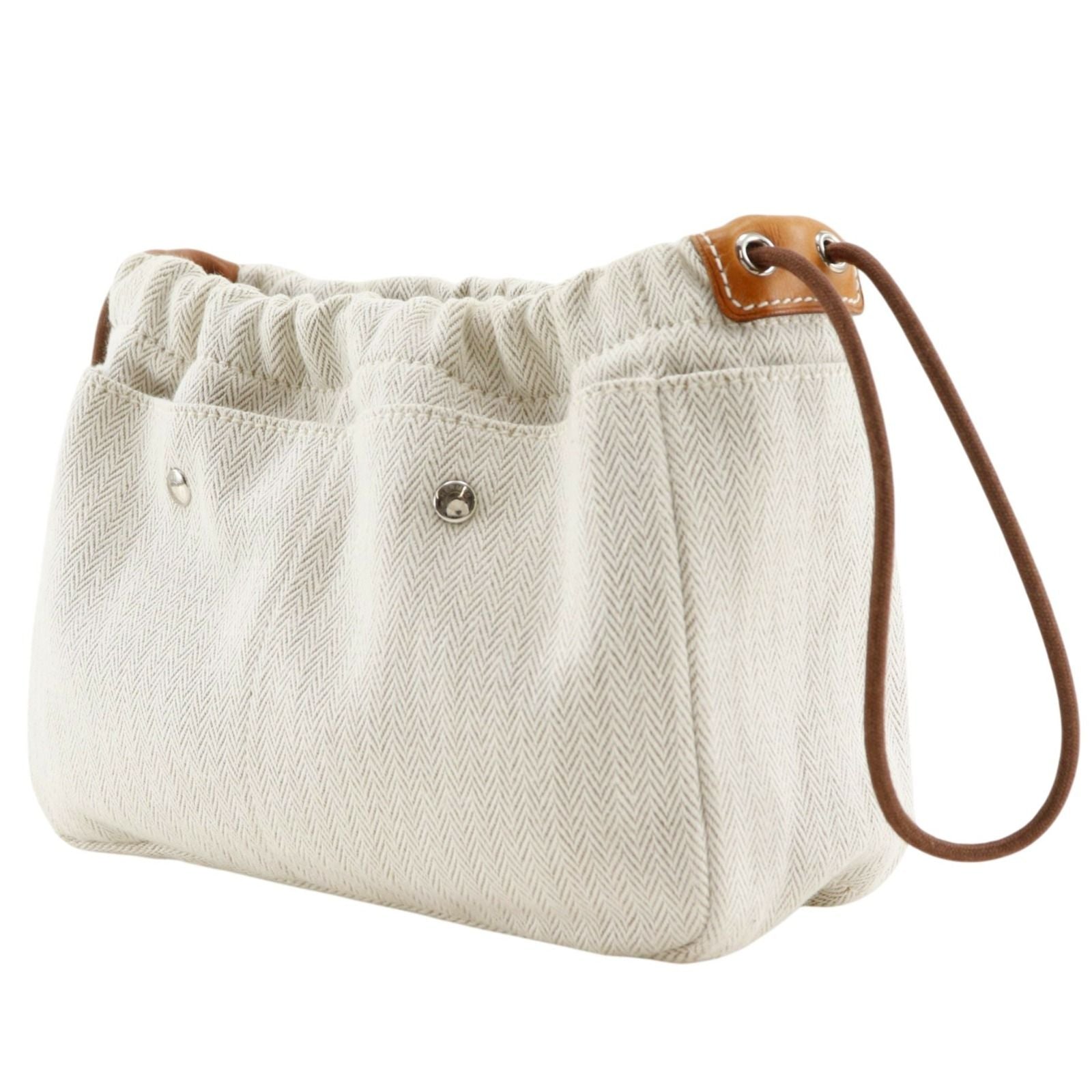Hermes Full Ruby 20 in Toilet Blanc Beige Pouch — view 2