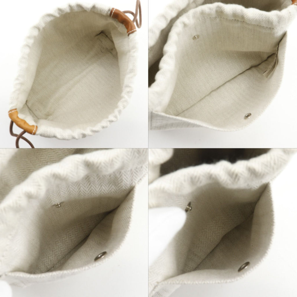 Hermes Full Ruby 20 in Toilet Blanc Beige Pouch — view 5