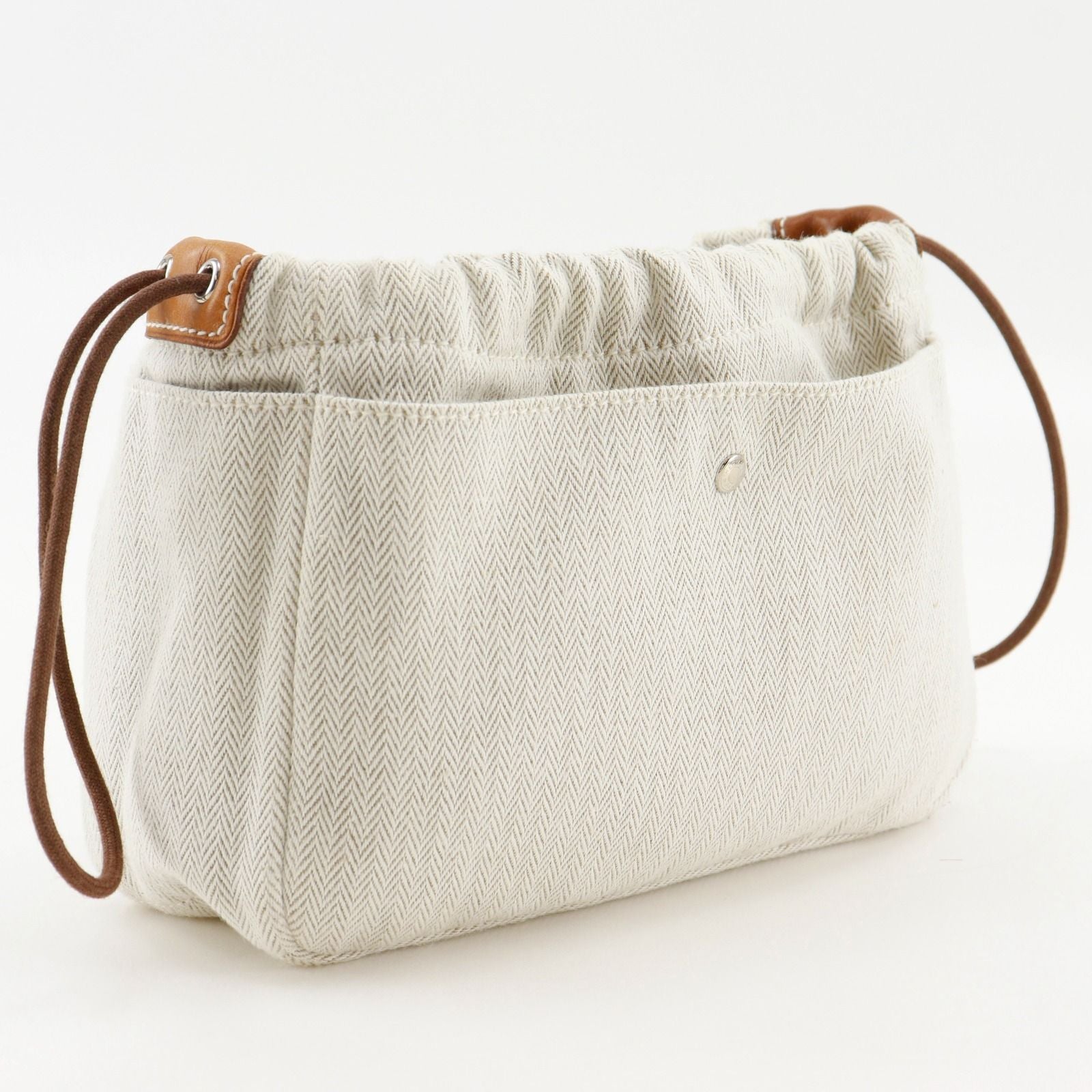Hermes Full Ruby 20 in Toilet Blanc Beige Pouch — view 3