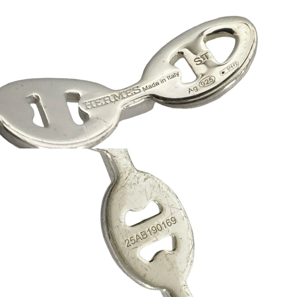 Hermes Included Enchainee Bangle 925 Sterling Silver Bracelet — view 3