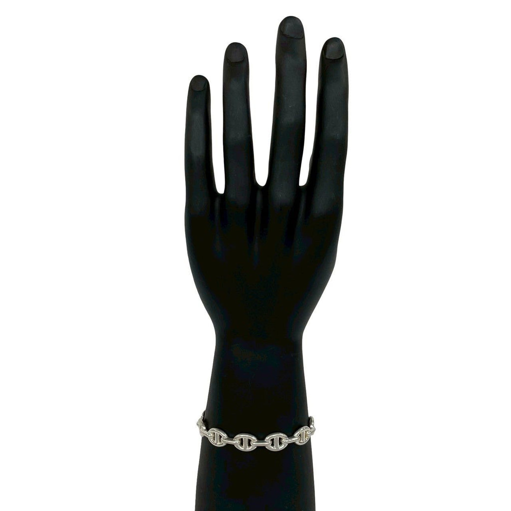 Hermes Included Enchainee Bangle 925 Sterling Silver Bracelet — view 2