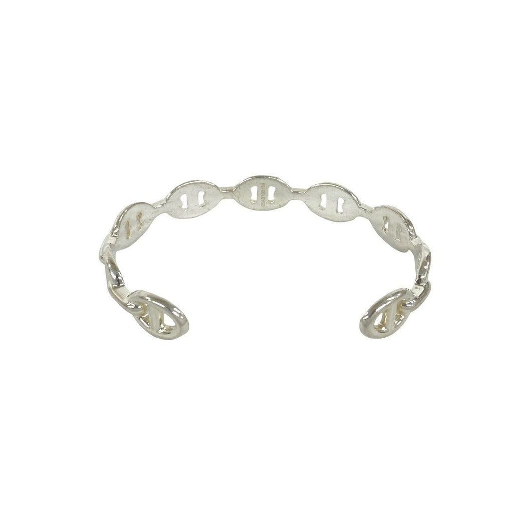 Hermes Included Enchainee Bangle 925 Sterling Silver Bracelet — view 6