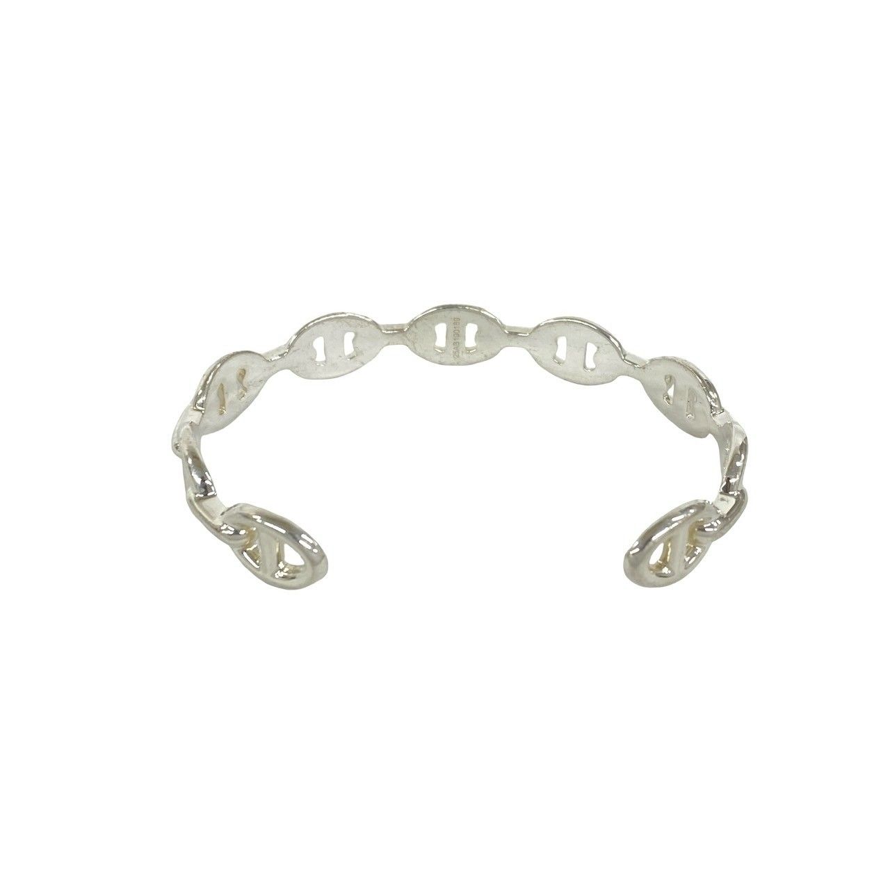 Hermes Included Enchainee Bangle 925 Sterling Silver Bracelet — view 6