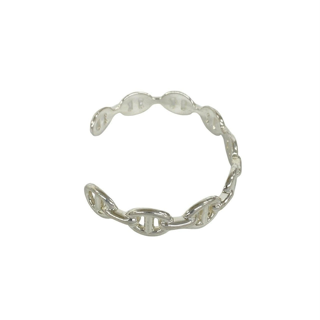 Hermes Included Enchainee Bangle 925 Sterling Silver Bracelet — view 5