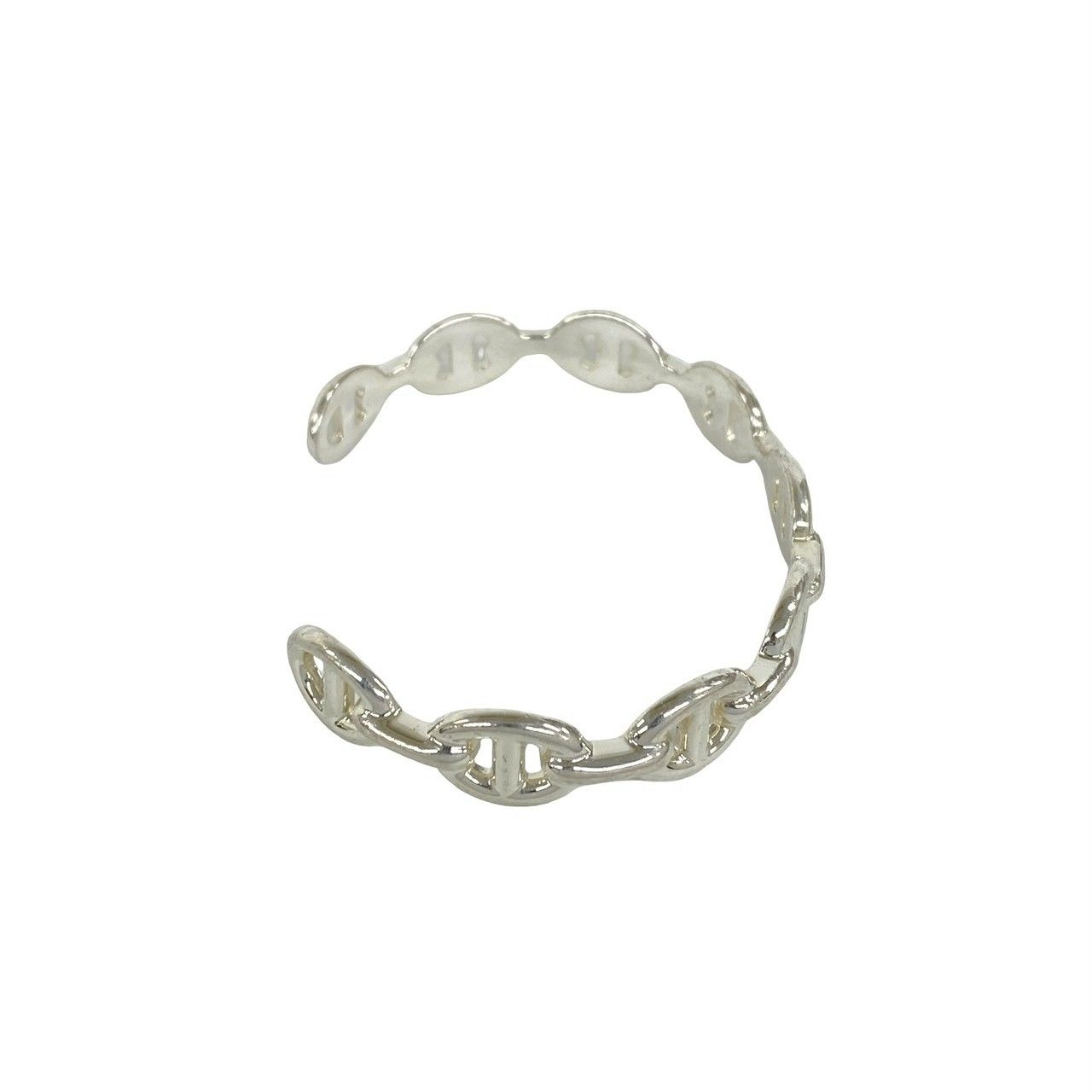 Hermes Included Enchainee Bangle 925 Sterling Silver Bracelet — view 5