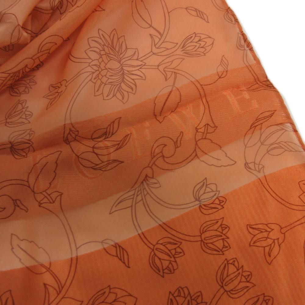 Loewe Scarf Shawl Large Floral Pattern Gradient Orange — view 3