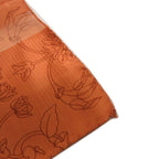 Loewe Scarf Shawl Large Floral Pattern Gradient Orange — view 4