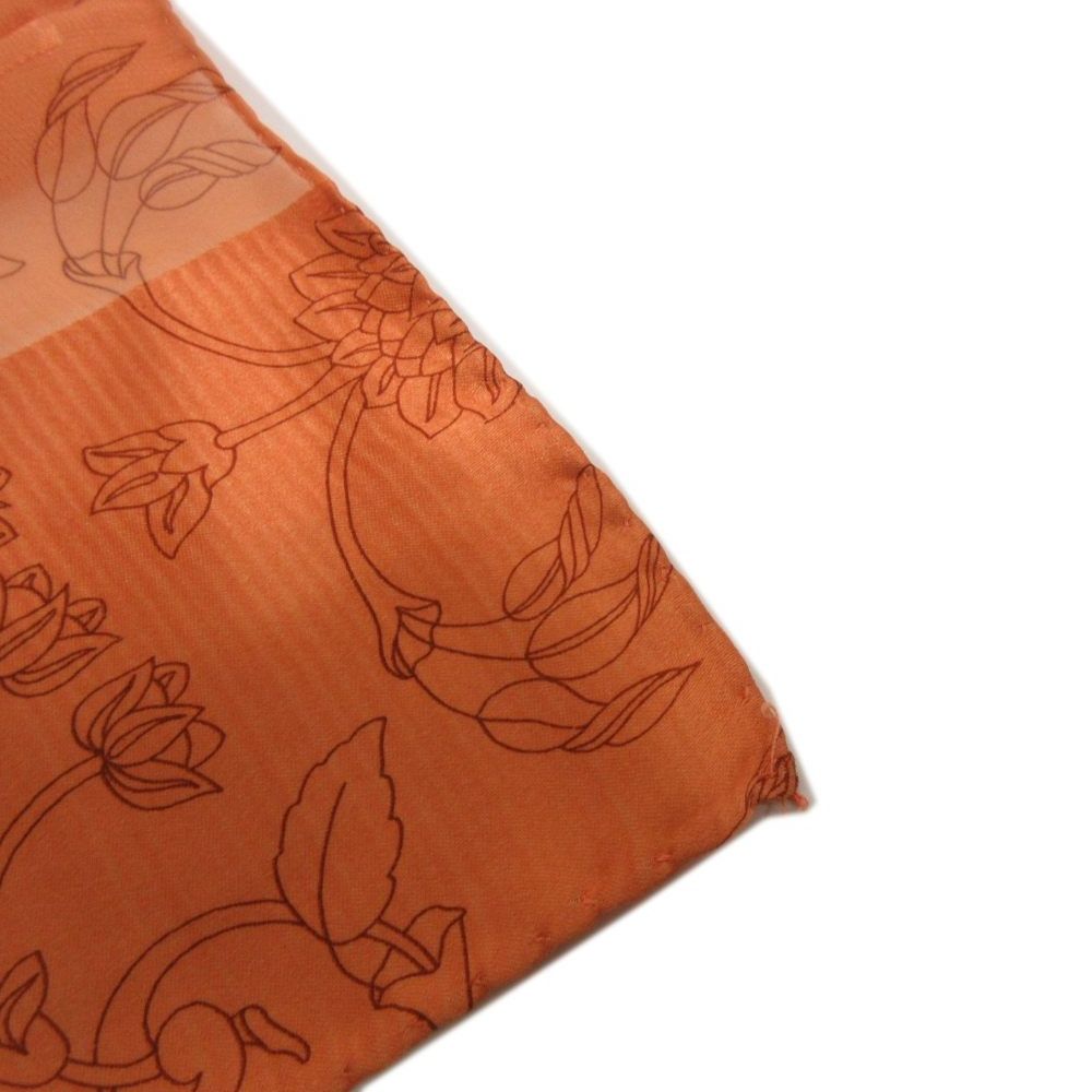 Loewe Scarf Shawl Large Floral Pattern Gradient Orange — view 4