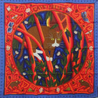 Hermes Cave Felem Carre 90 Scarf Large Square Silk Multicolor