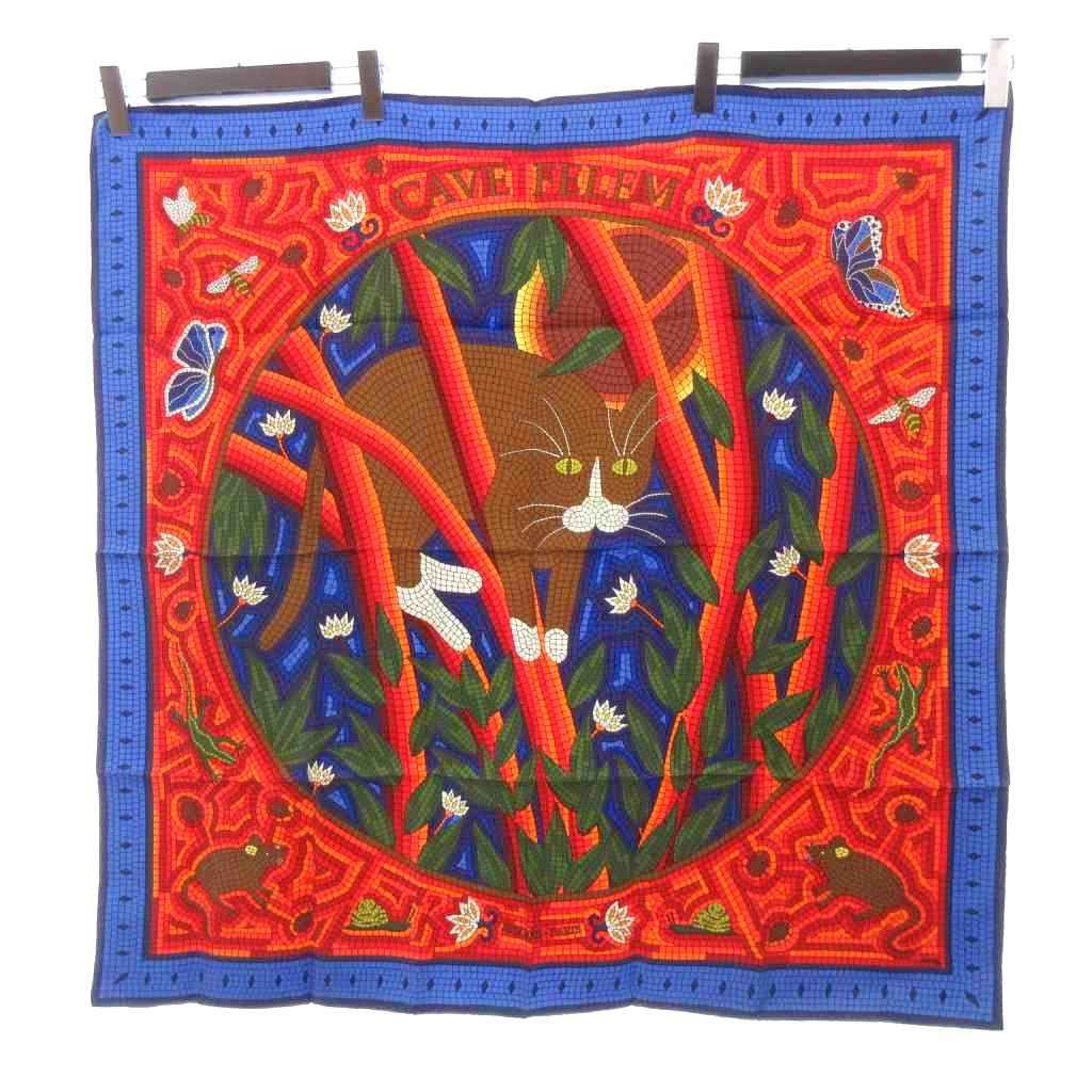 Hermes Cave Felem Carre 90 Scarf Large Square Silk Multicolor — view 2
