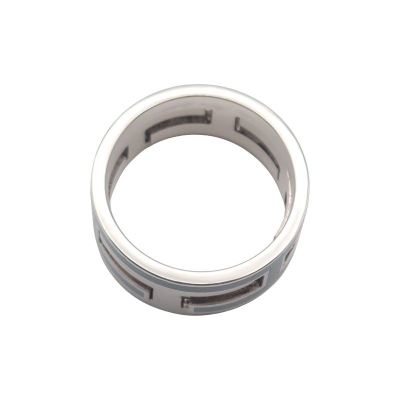 Hermes Move Ash Ring 925 Sterling Silver Light Blue 51 — view 5