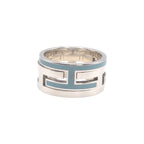 Hermes Move Ash Ring 925 Sterling Silver Light Blue 51 — view 2