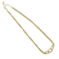 Dior Chain Gold Plated Rhinestone Necklace