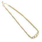 Dior Chain Gold Plated Rhinestone Necklace