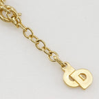Dior Chain Gold Plated Rhinestone Necklace — view 6