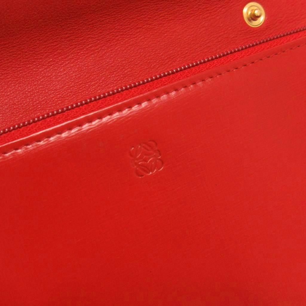 Loewe Vintage Anagram Shoulder Wallet Coin Purse Leather — view 8