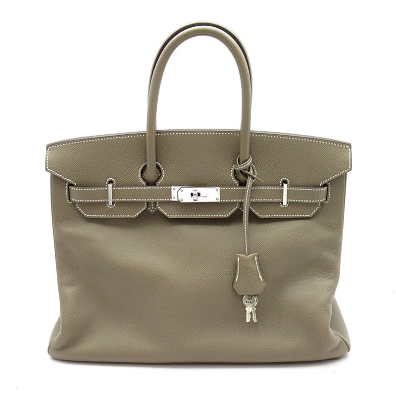 Hermes Birkin 35 Veau Epsom Handbag Etoupe